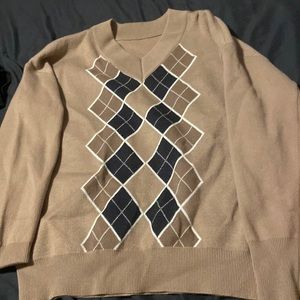 Never worn before brown knit oversized sweater